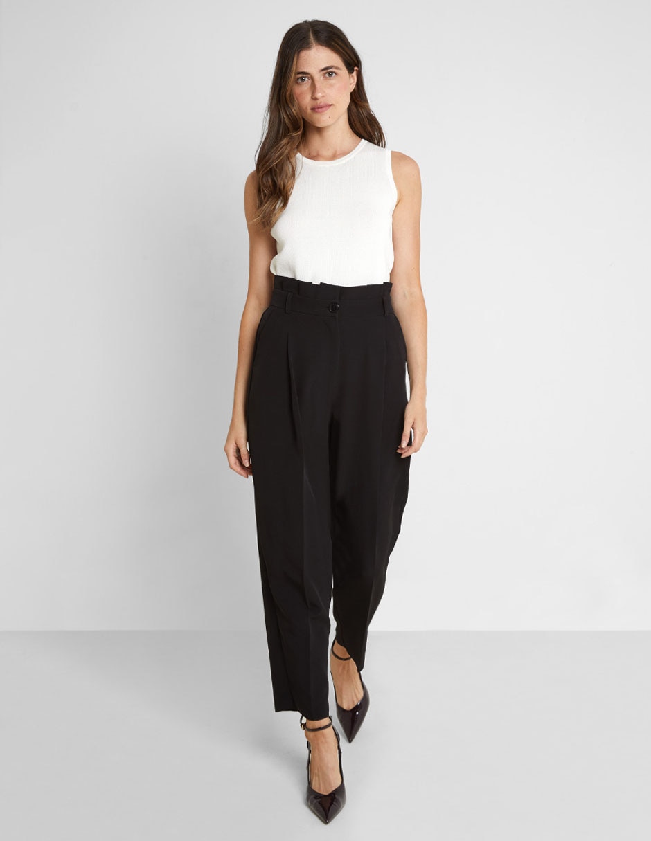 Pantalón de vestir amplio para mujer 5