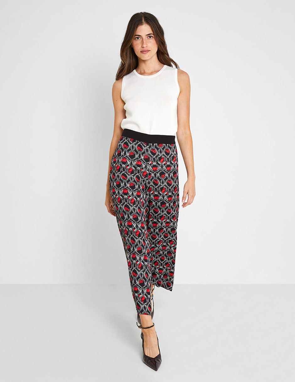 Pantalón coulotte amplio para mujer 5