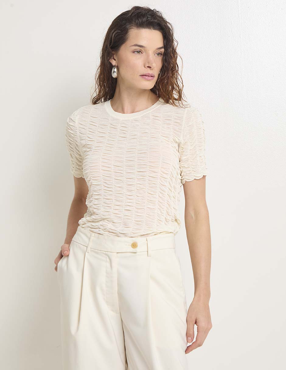 Blusa DKNY manga corta para mujer Liverpool