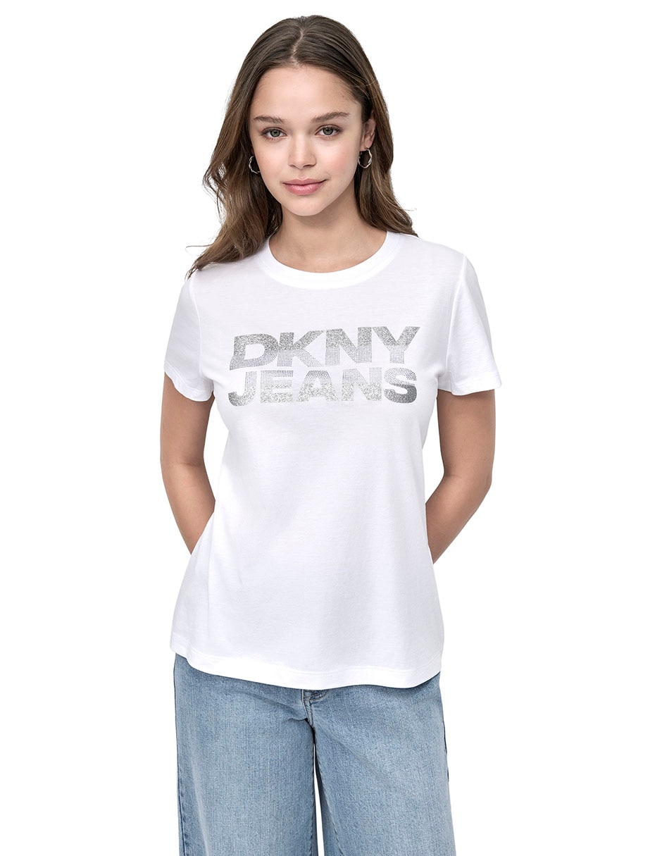Playera manga corta Dkny Jeans cuello redondo para mujer Liverpool