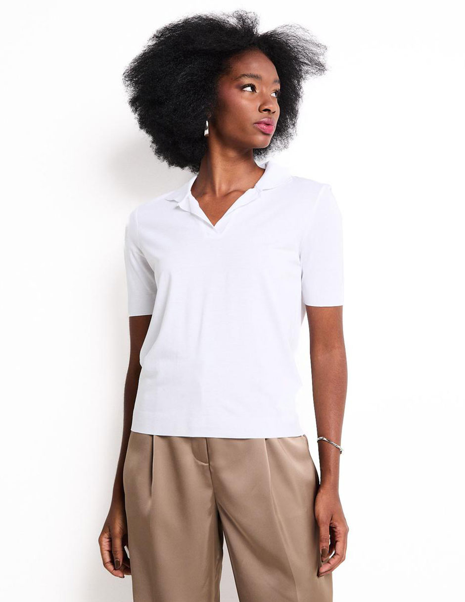 Playera tipo polo Calvin Klein para mujer