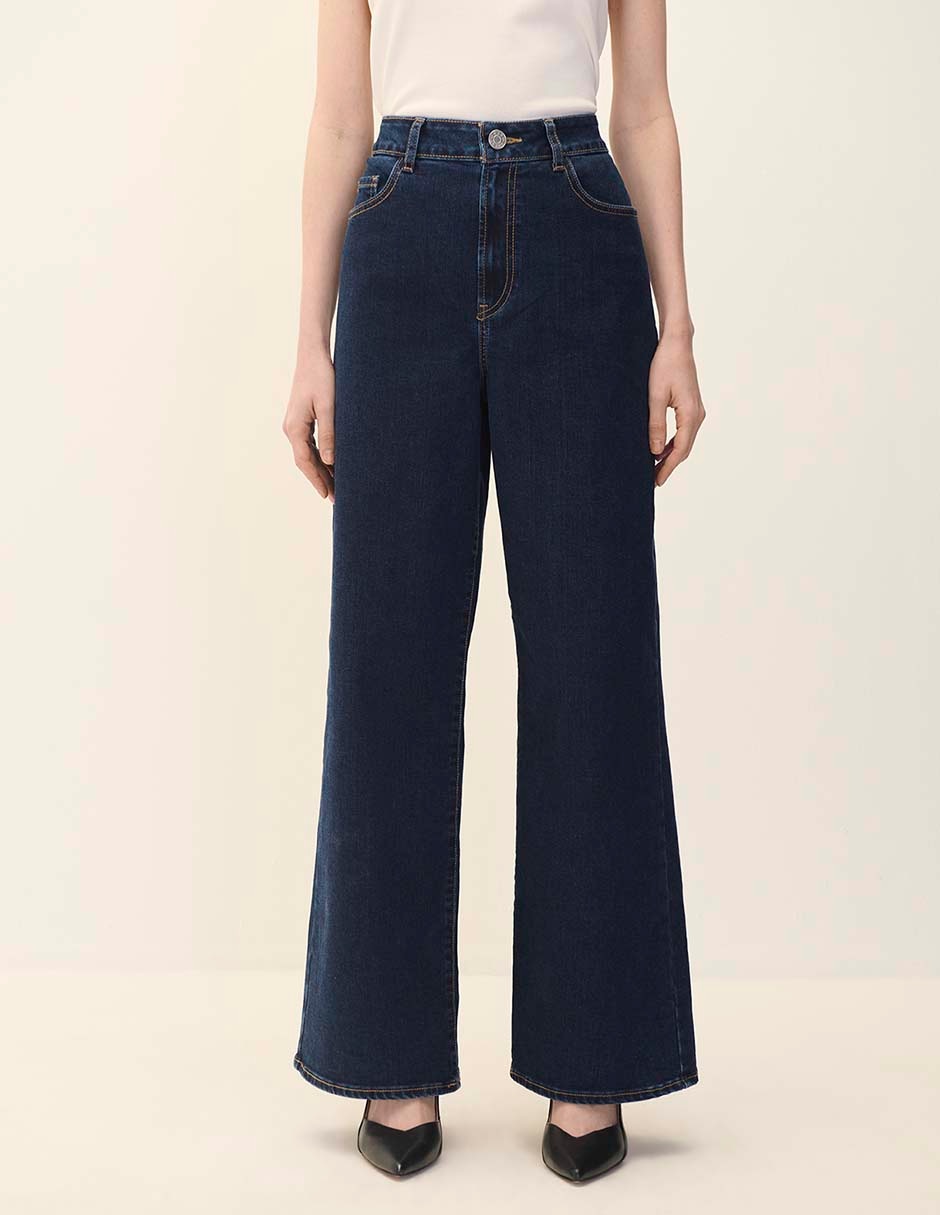 Jeans wide leg para mujer