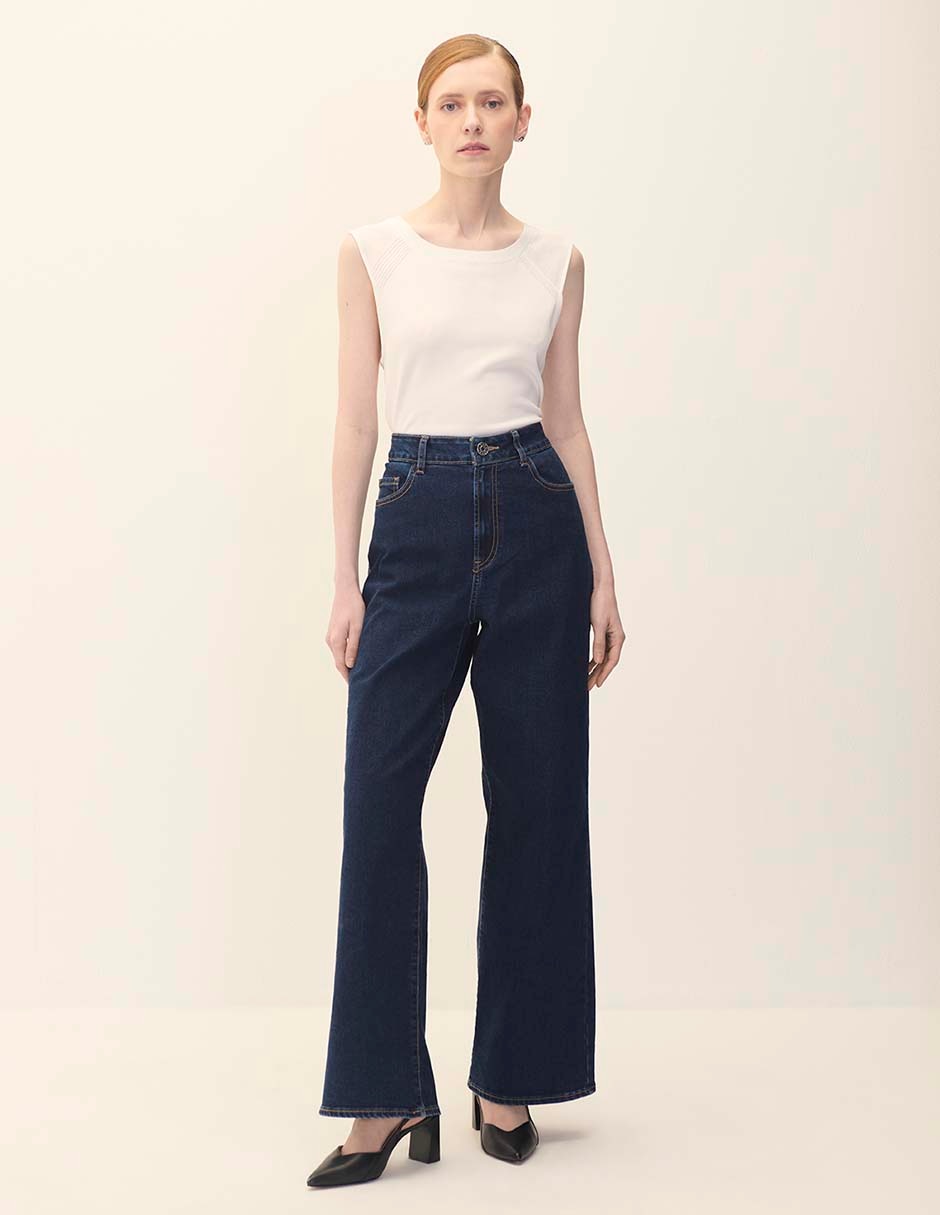 Jeans wide leg para mujer 2