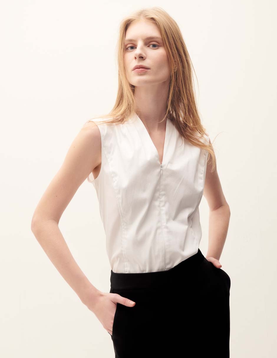 Blusa sin manga para mujer