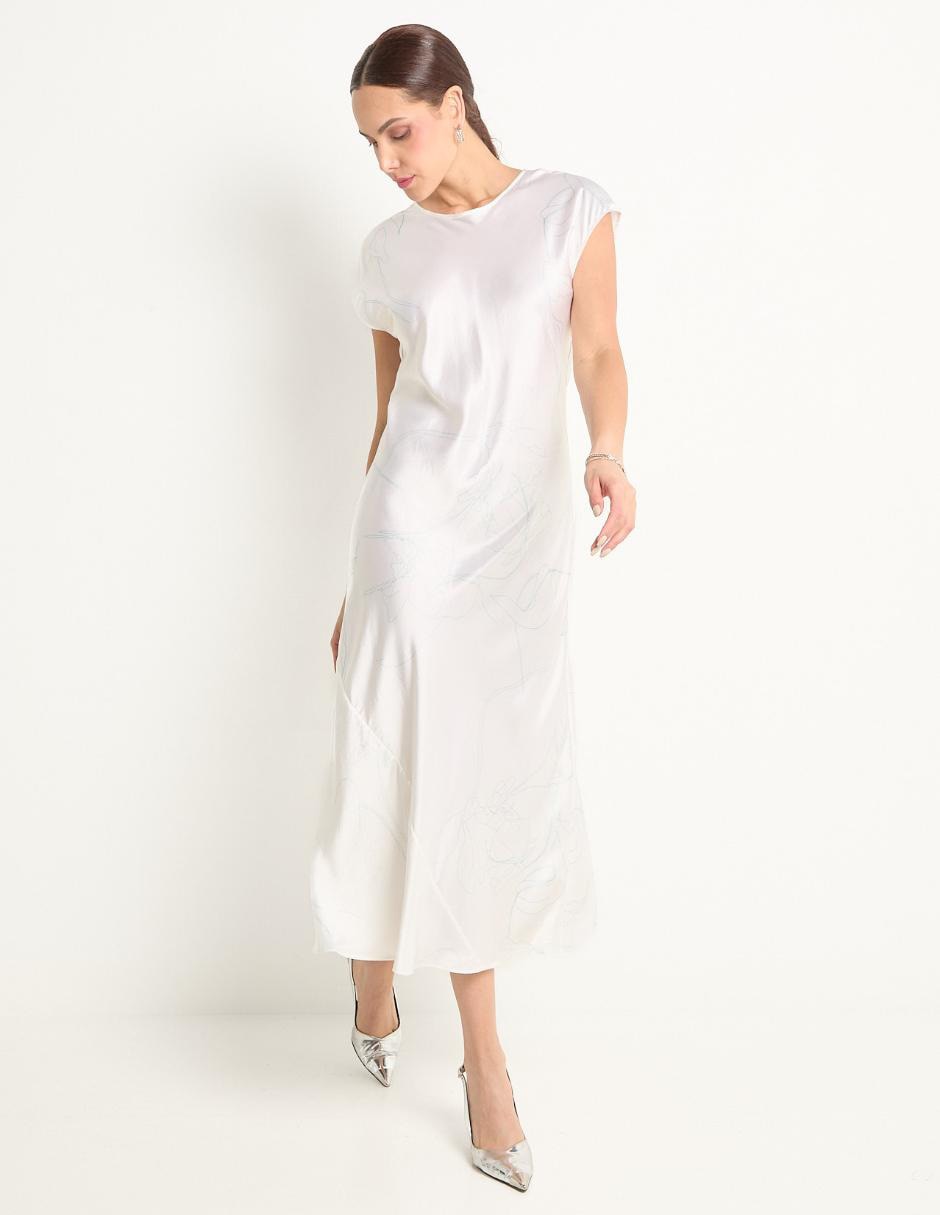 Vestido Calvin Klein Mujer Casual Vestido Midi Casual Calvin Klein