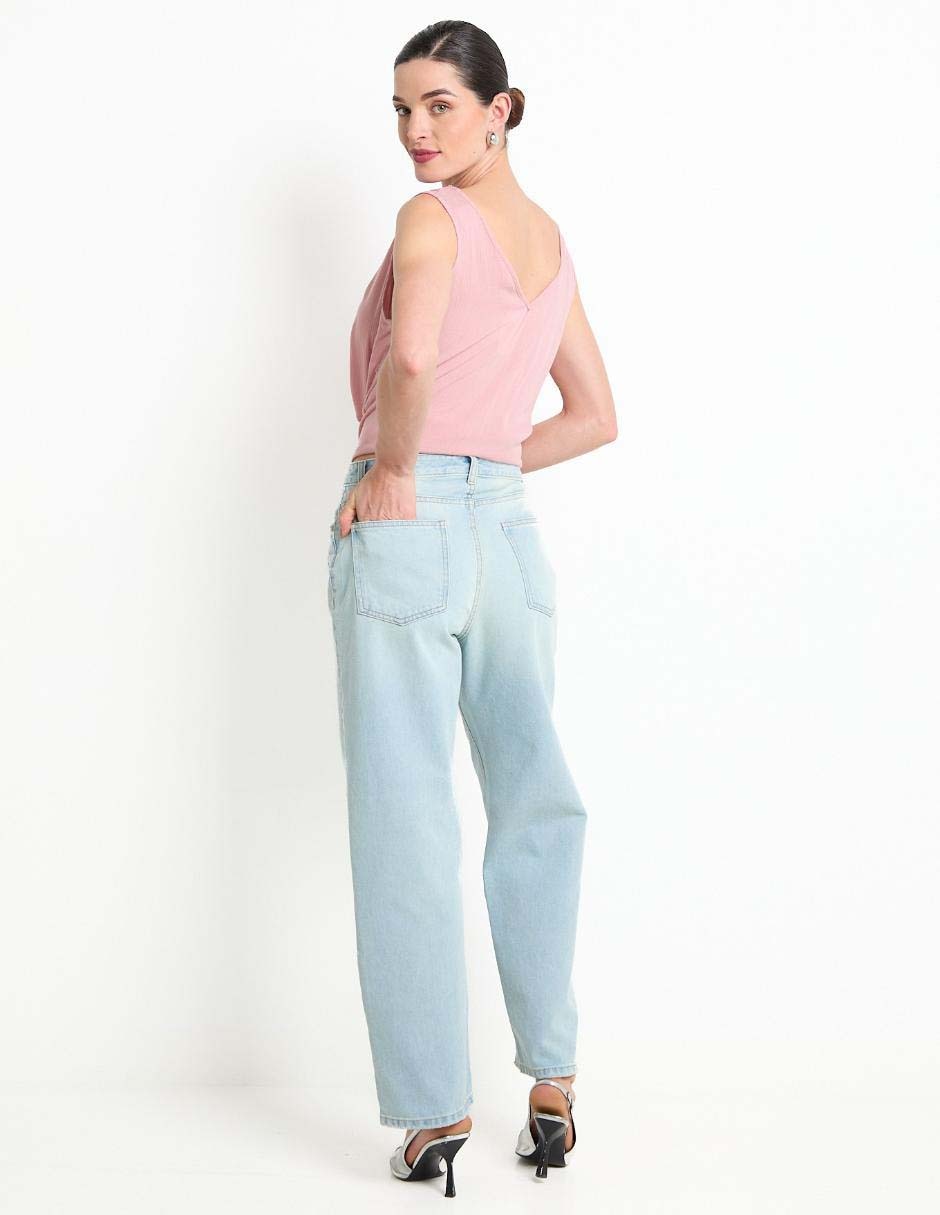 Jeans straight para mujer 2