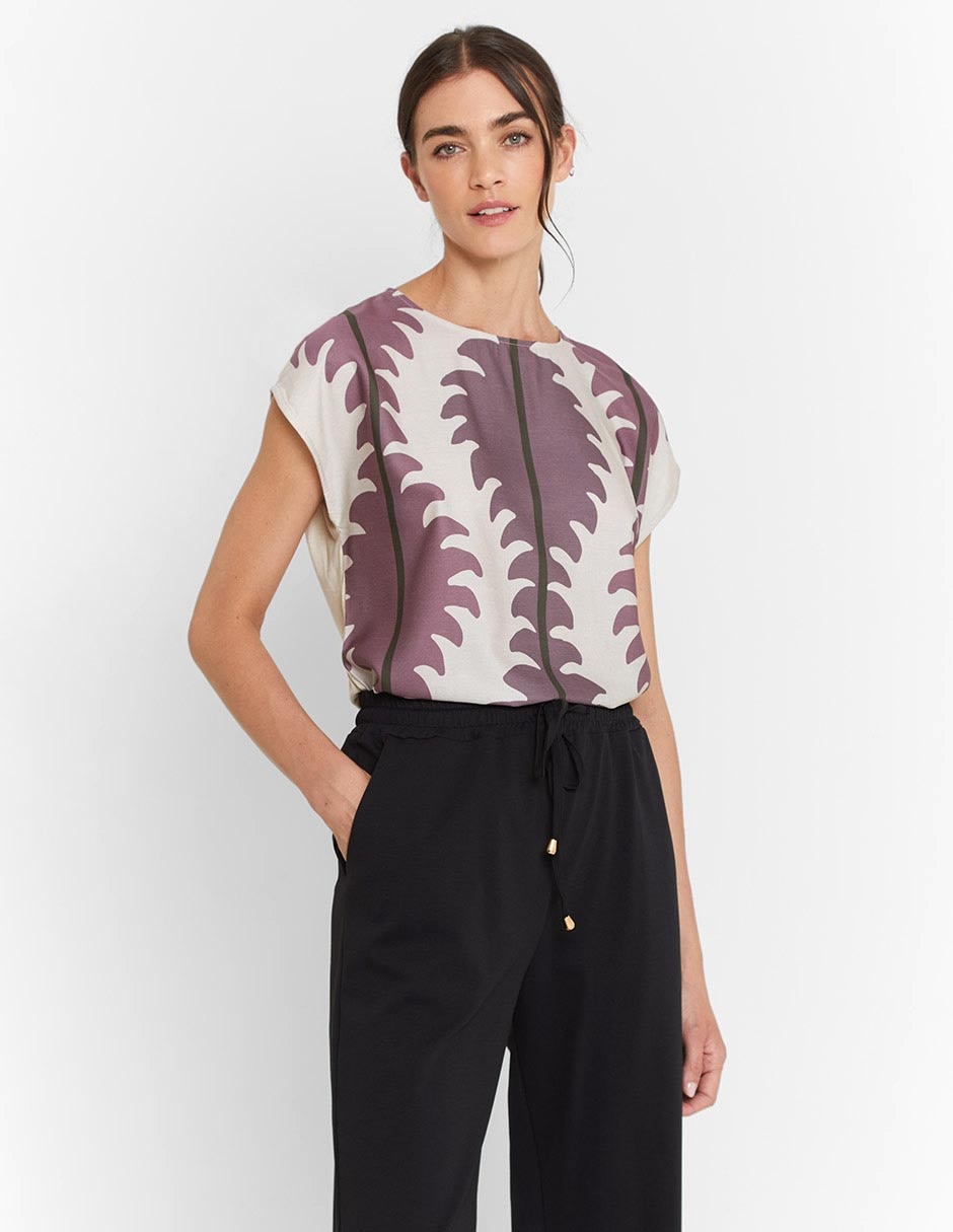 Blusa manga corta para mujer 1