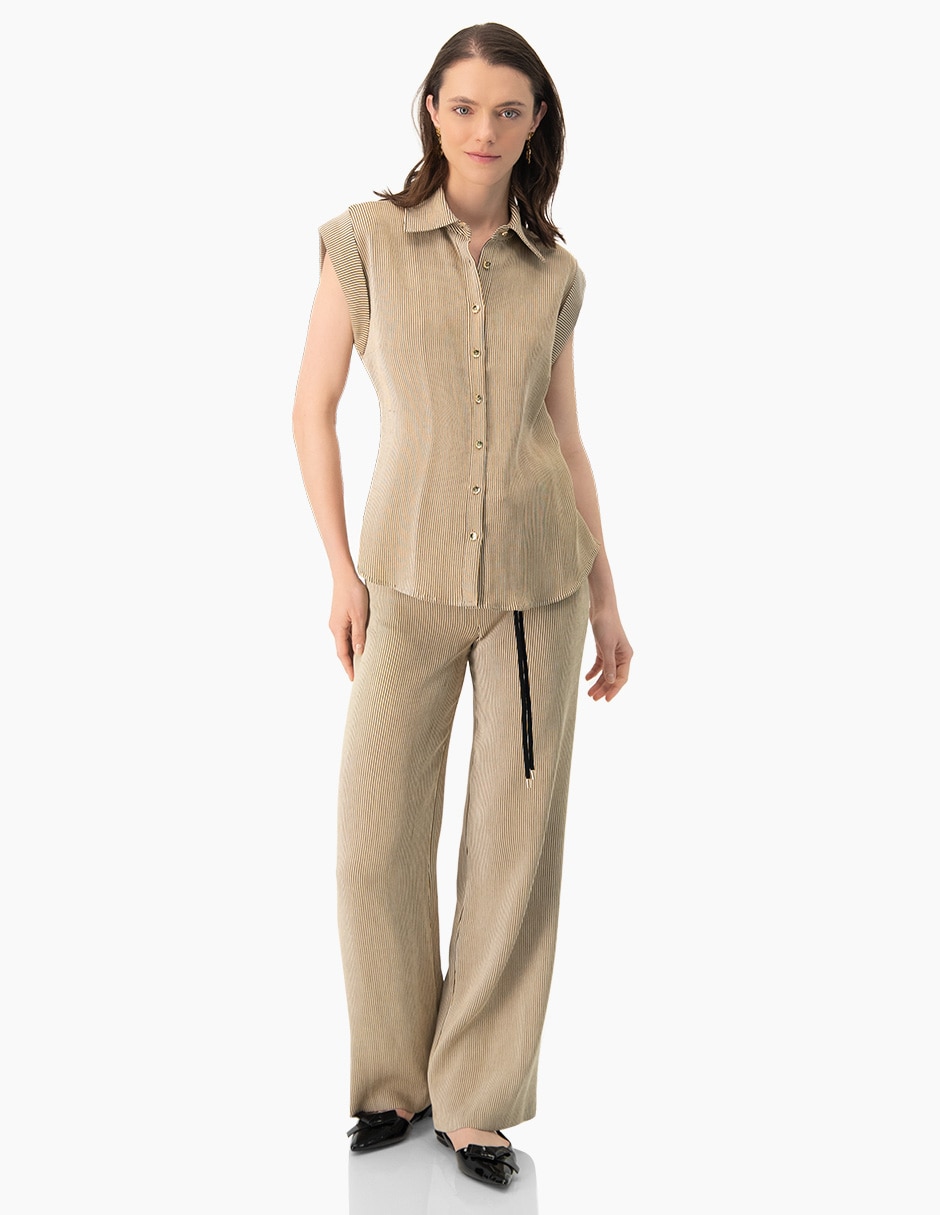 Pantalón amplio para mujer 4