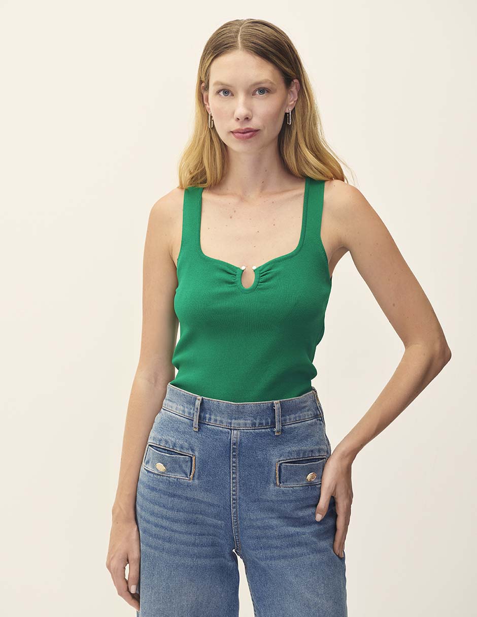 Blusa sin manga para mujer