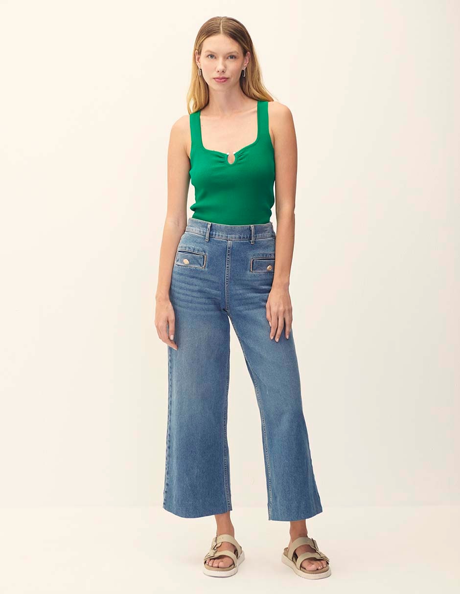 Blusa sin manga para mujer 2