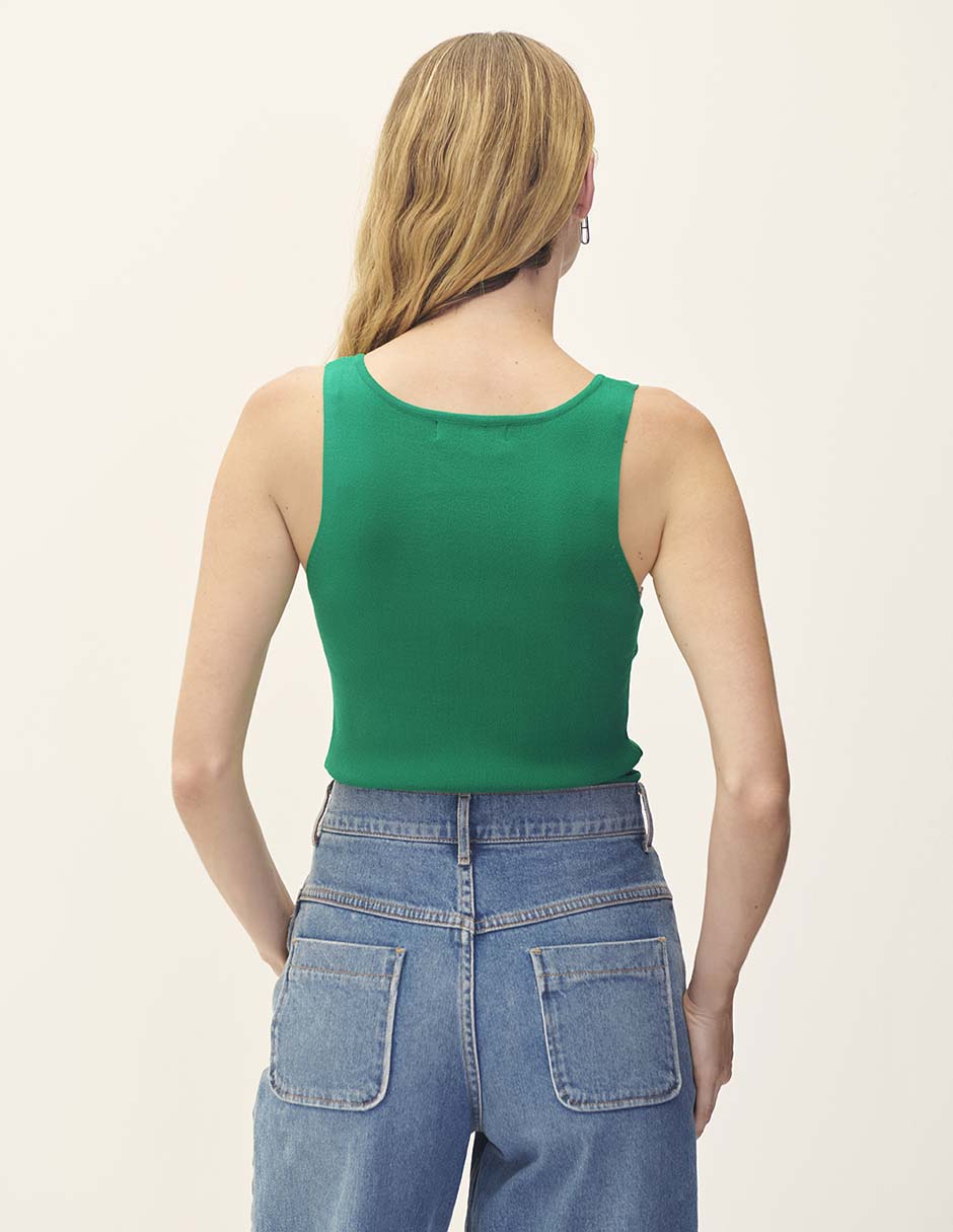 Blusa sin manga para mujer 4