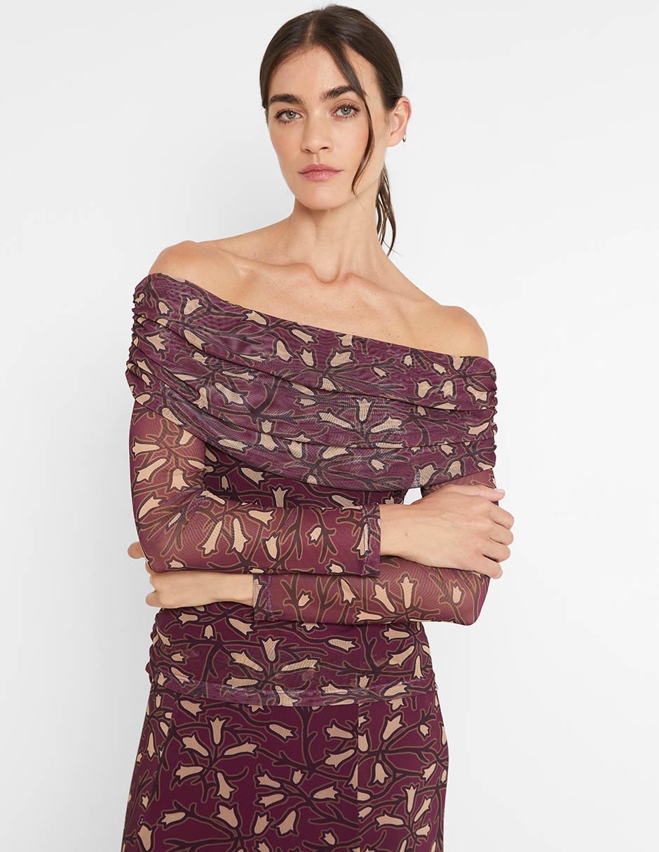 Blusa manga larga para mujer