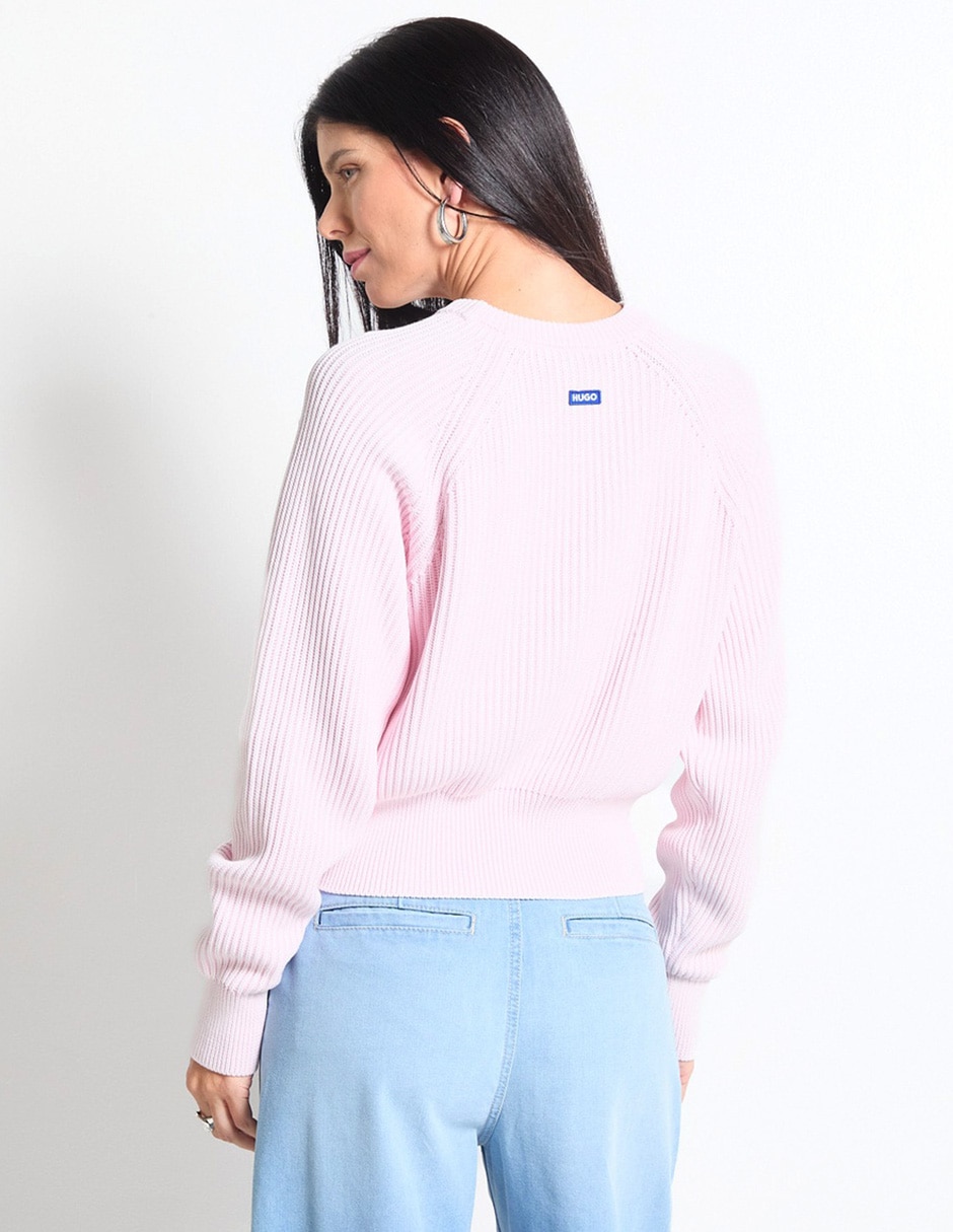 Suéter cuello redondo para mujer 2