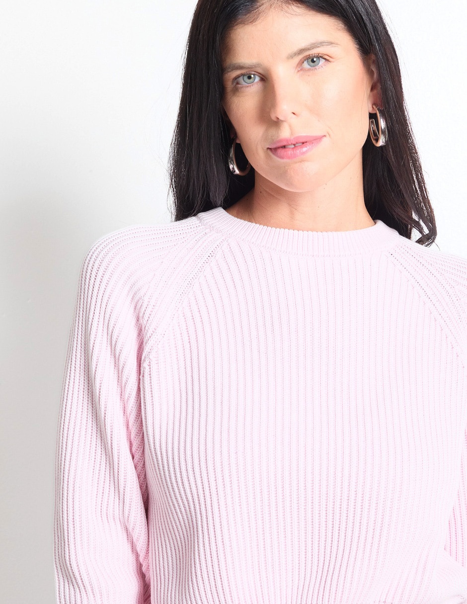 Suéter cuello redondo para mujer 4
