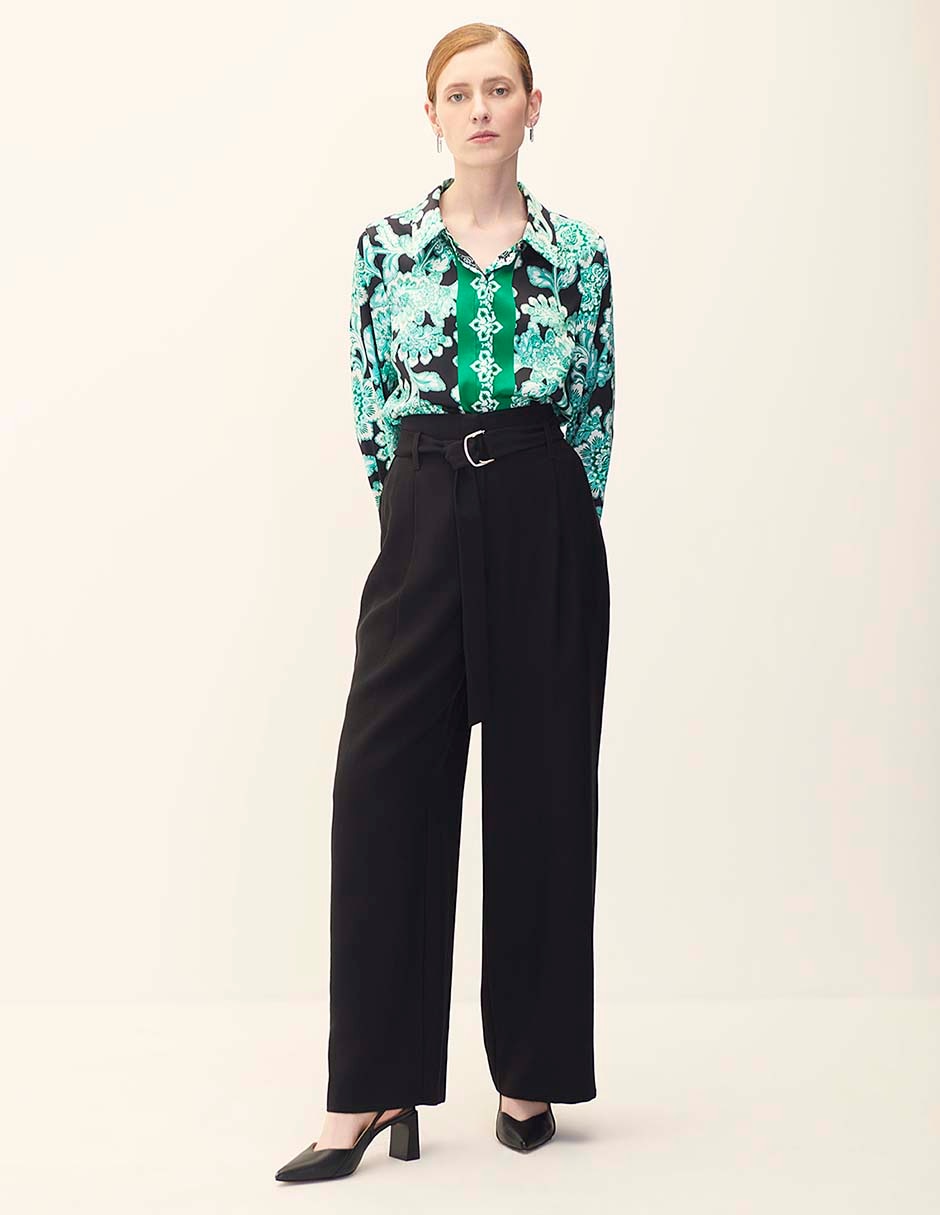 Pantalón relaxed amplio para mujer 4