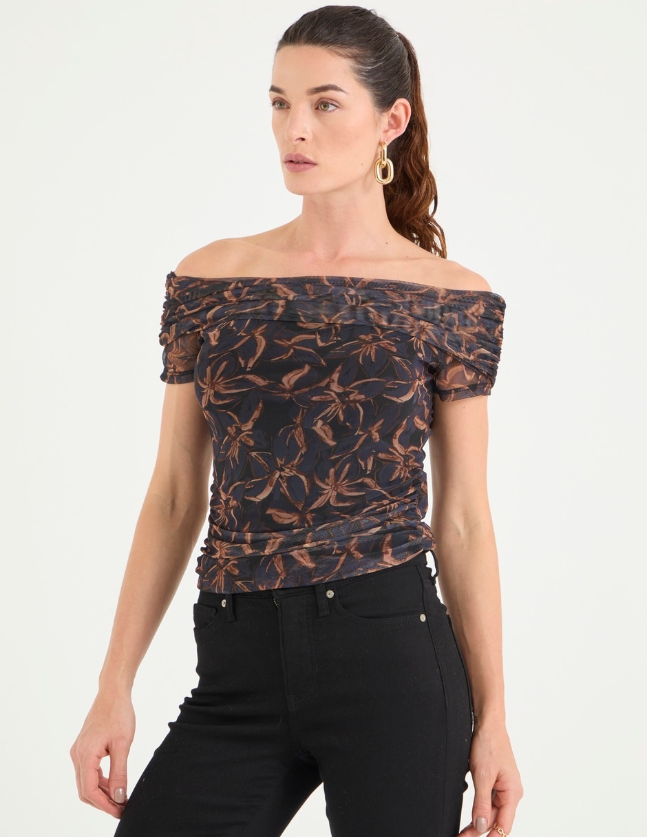 Blusa manga corta para mujer