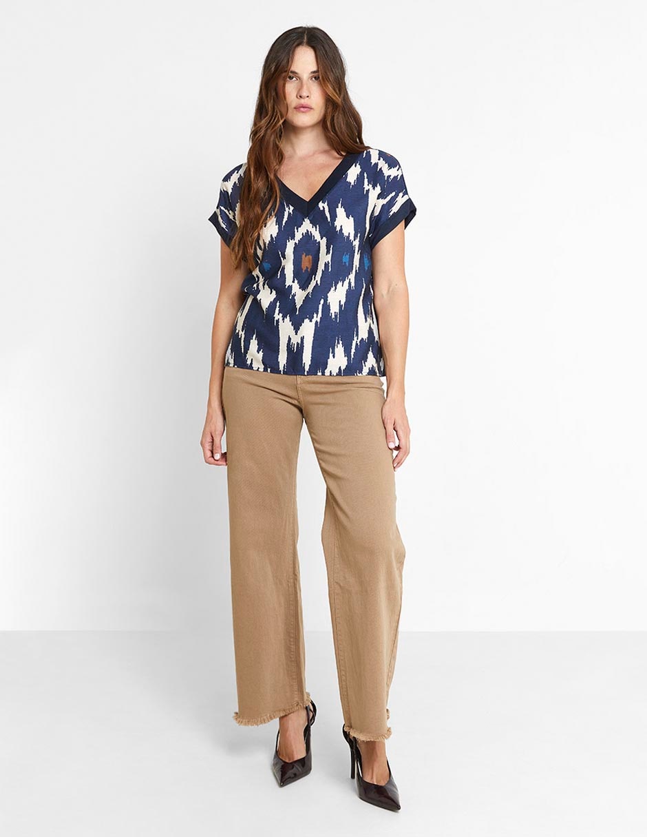 Blusa manga corta para mujer 5
