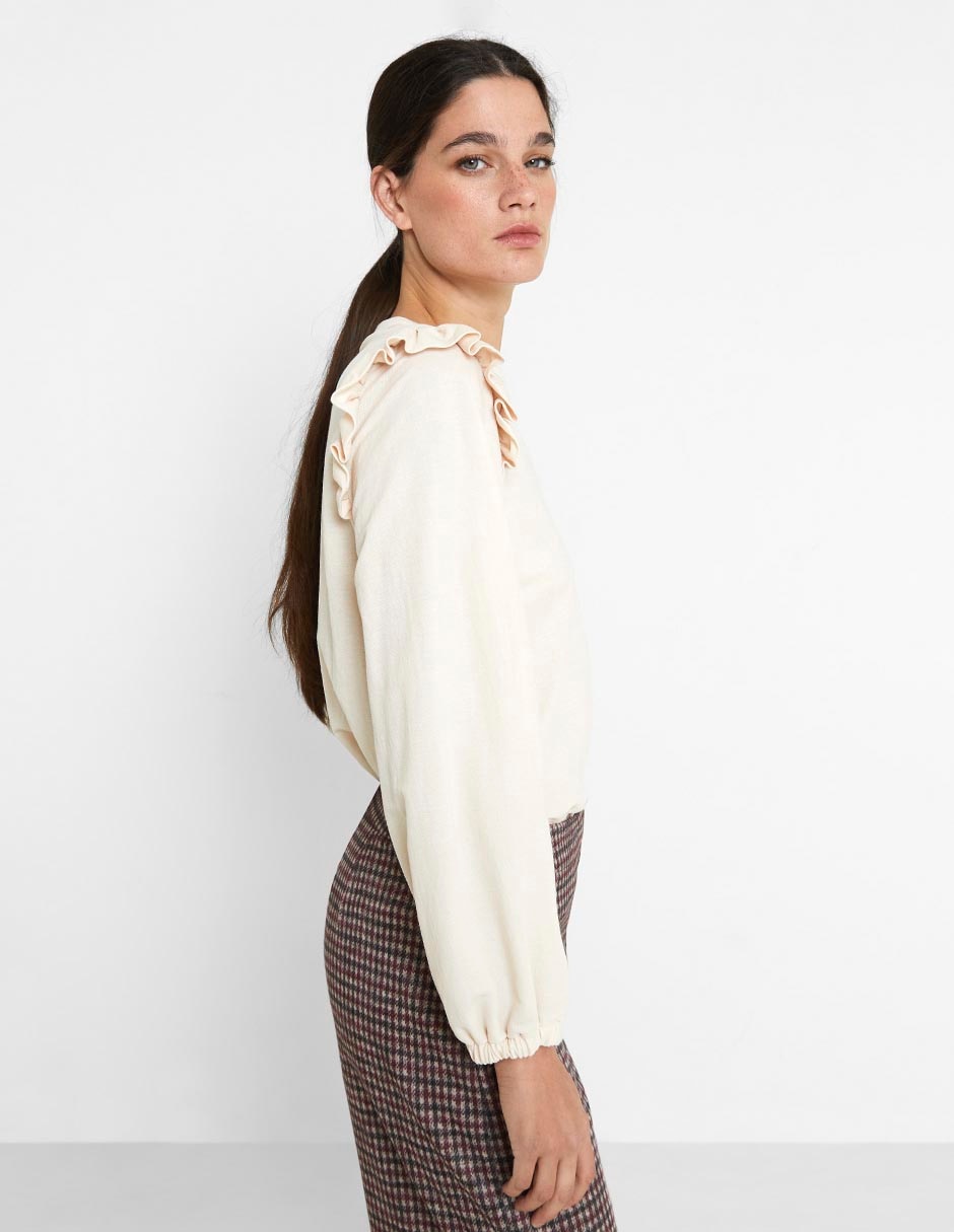 Blusa manga larga para mujer 5