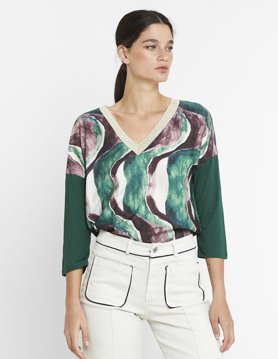 Blusa manga 3/4 para mujer 5