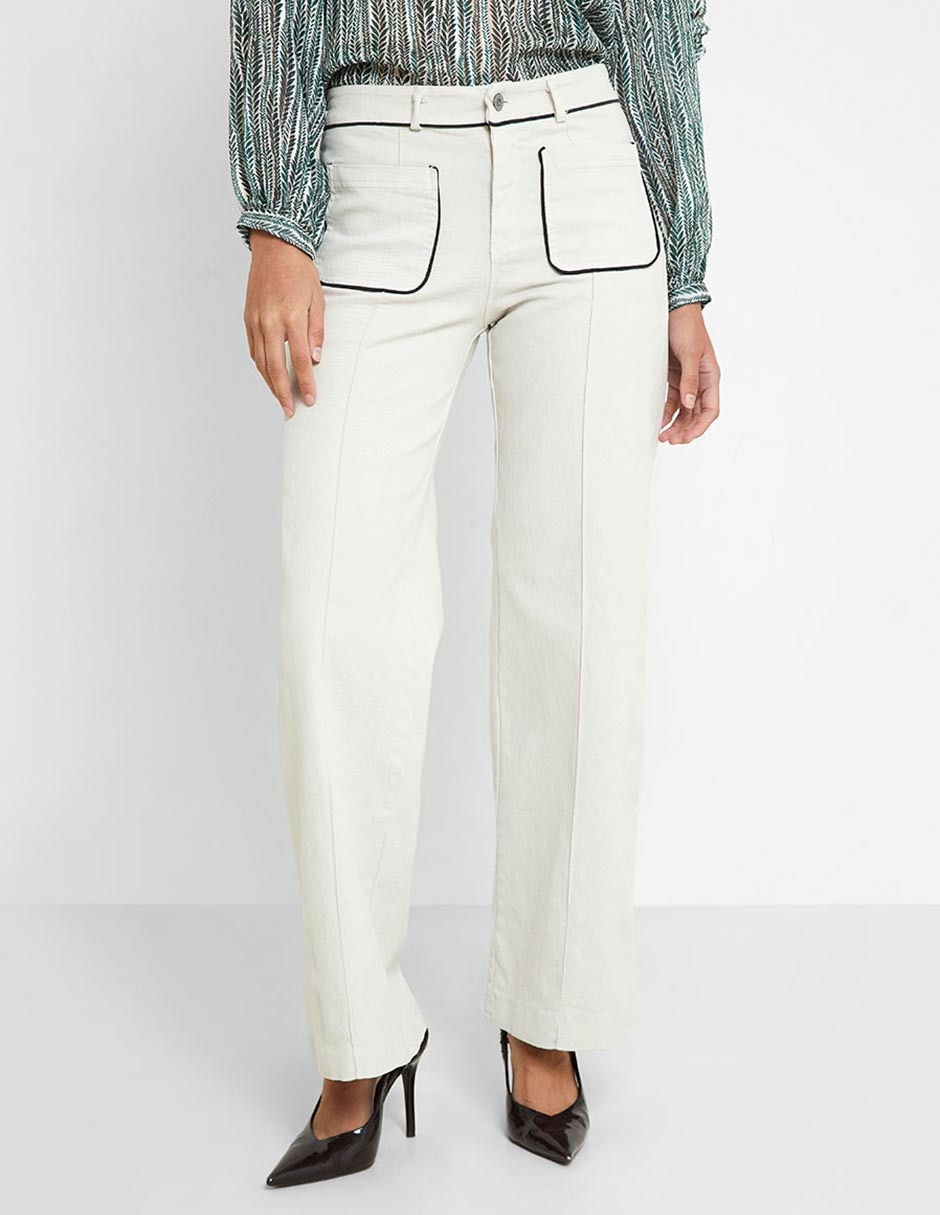 Pantalón relaxed wide leg para mujer