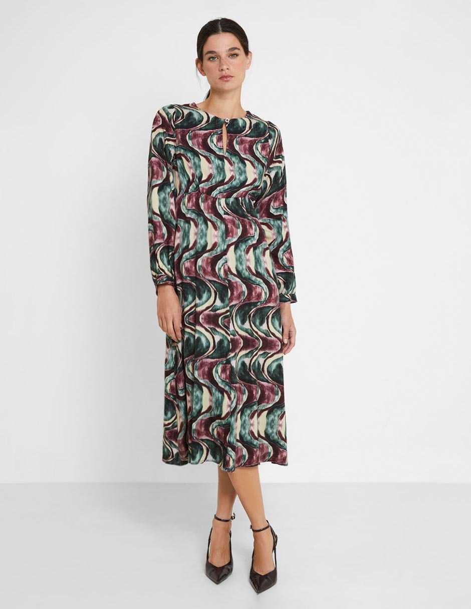Vestido midi casual para mujer Vestido midi casual para mujer