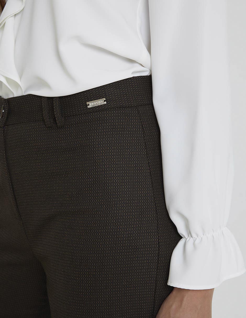 Pantalón de vestir straight para mujer 4