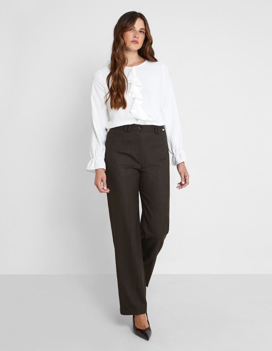 Pantalón de vestir straight para mujer 5
