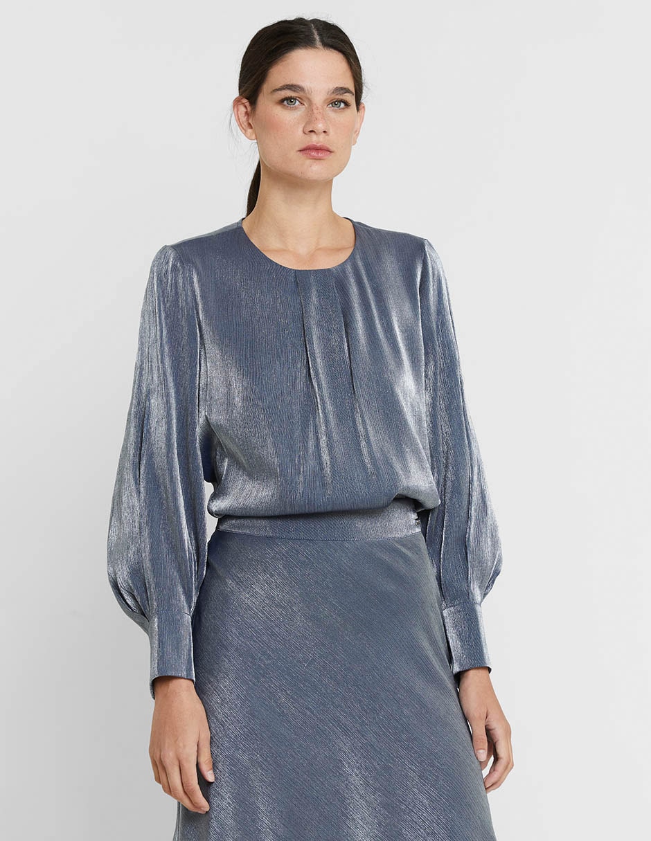 Blusa manga larga para mujer