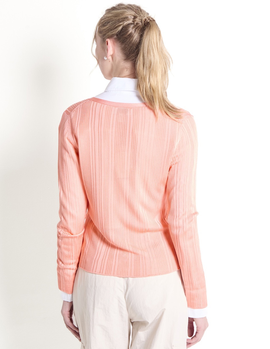 Suéter cuello V para mujer 2