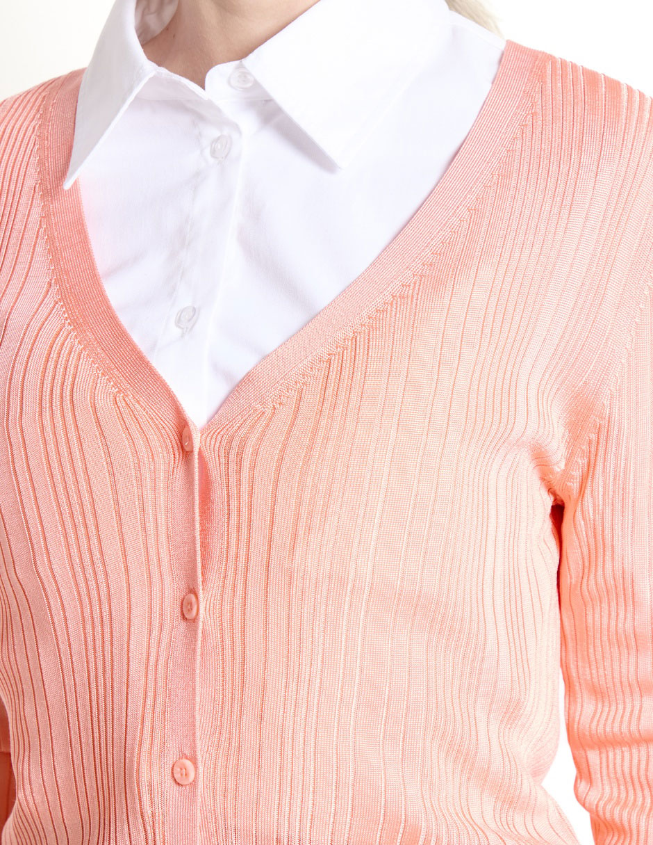 Suéter cuello V para mujer 4