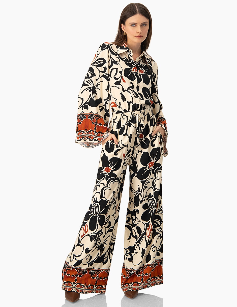 Pantalón amplio para mujer 4