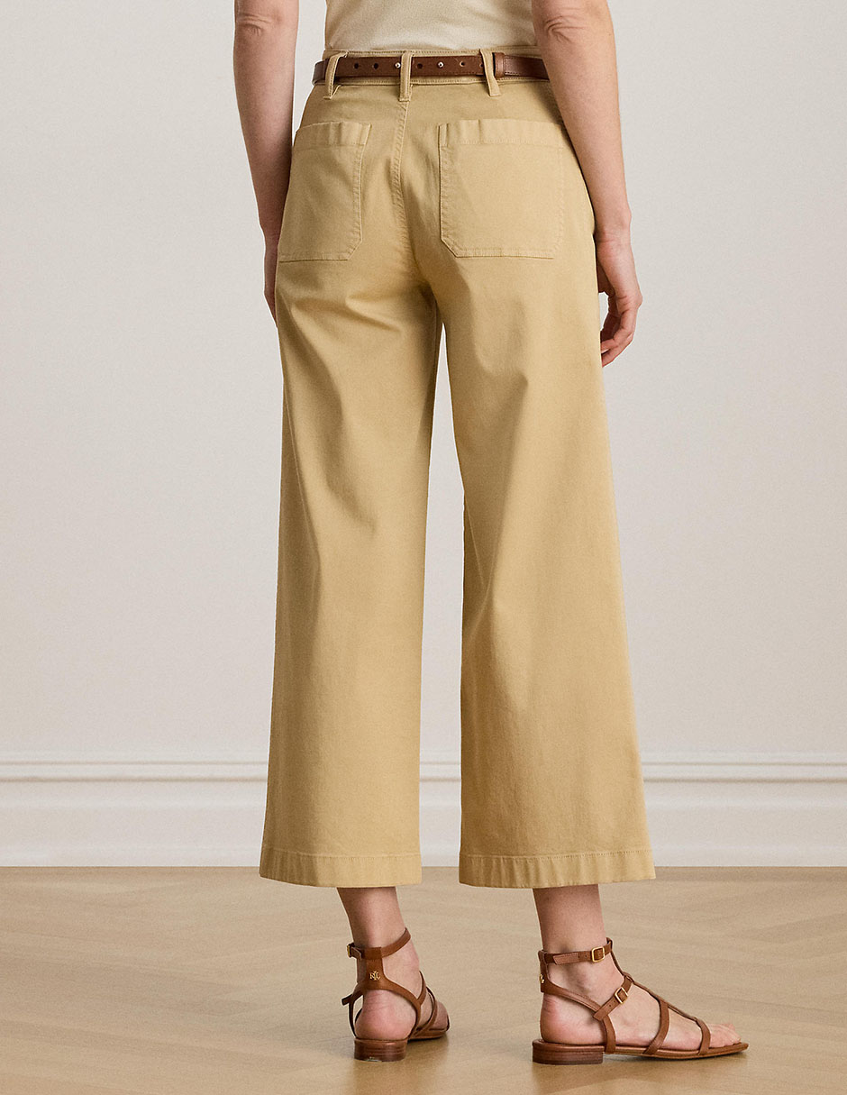 Pantalón capri Lauren Petite amplio para mujer