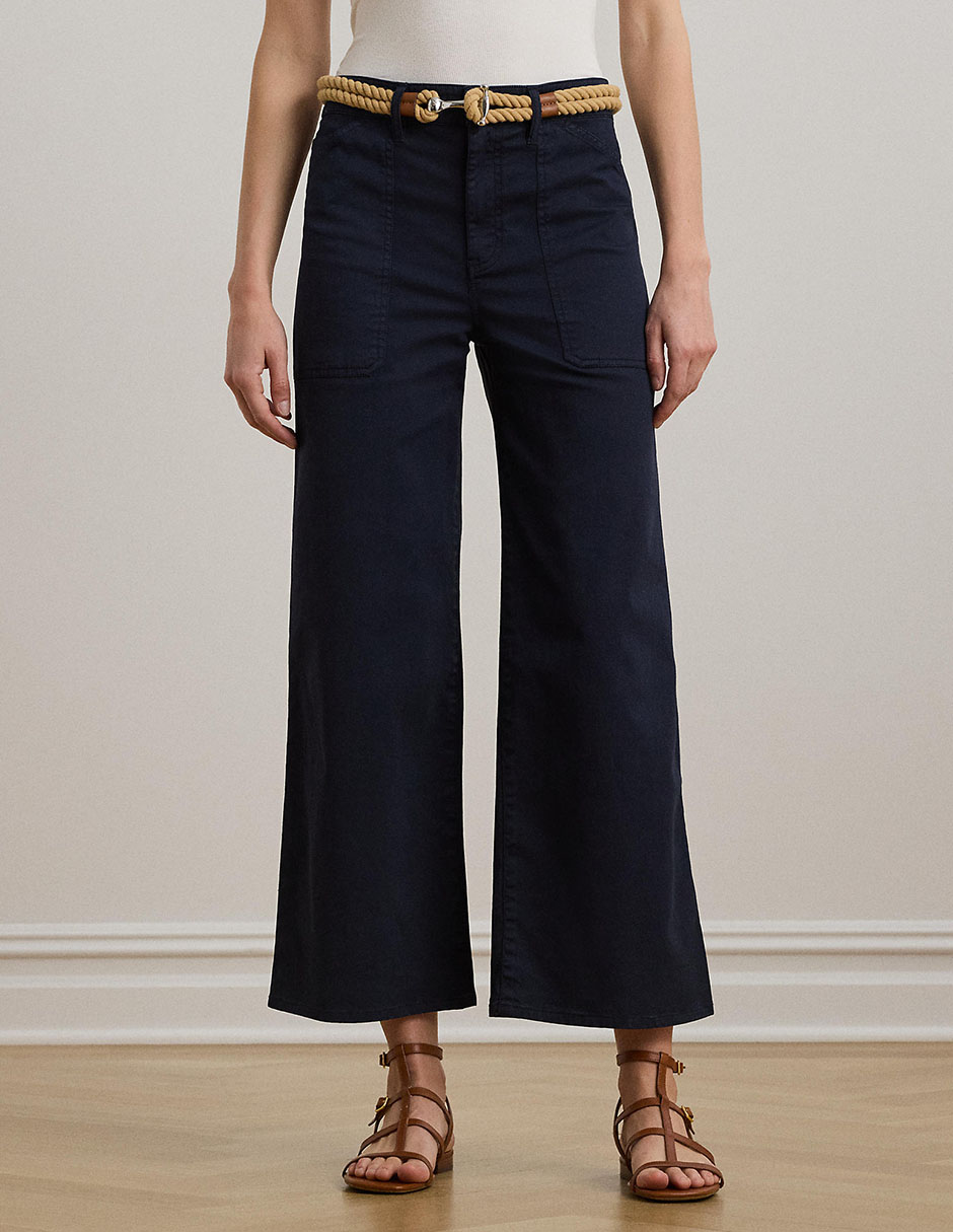 Pantalón capri Lauren Petite amplio para mujer
