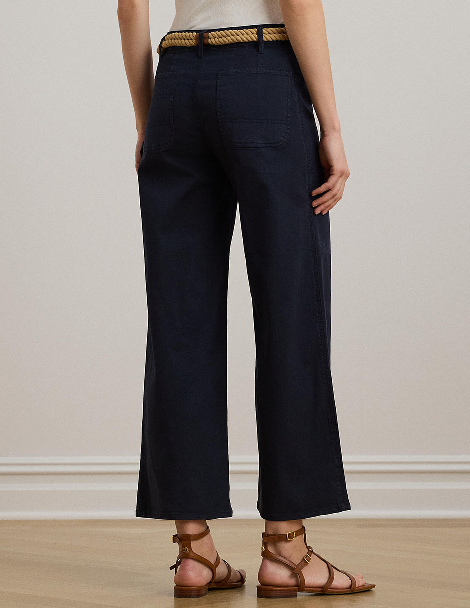 Pantalón capri Lauren Petite amplio para mujer