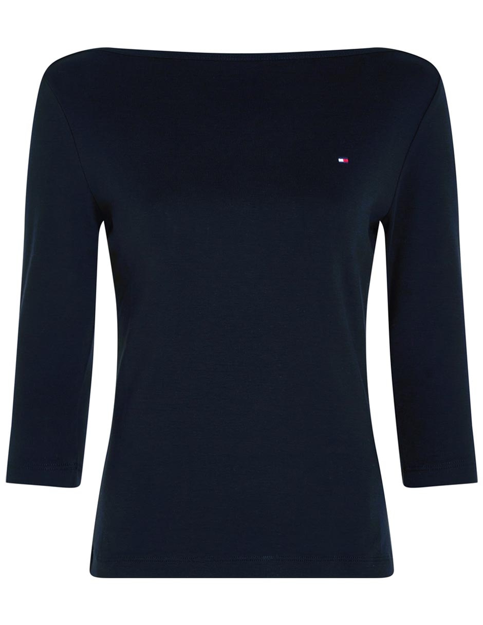 Playera manga 3/4 cuello cuadrado para mujer 3