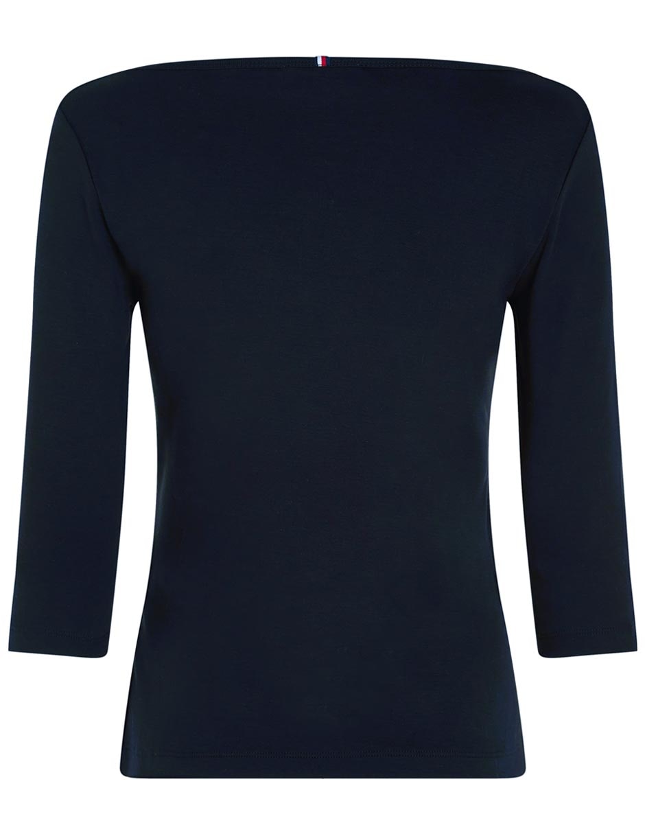 Playera manga 3/4 cuello cuadrado para mujer 5