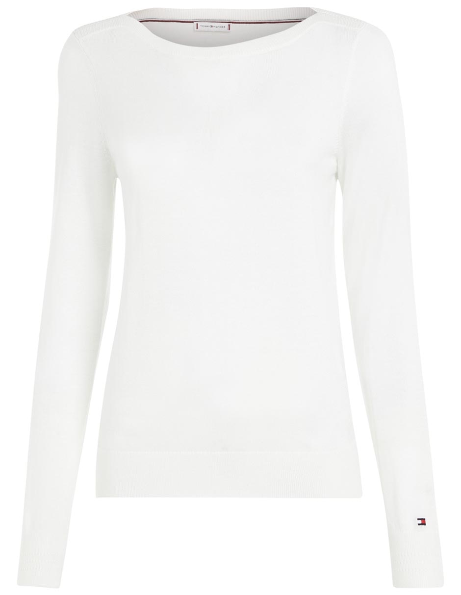 Suéter cuello ojal para mujer