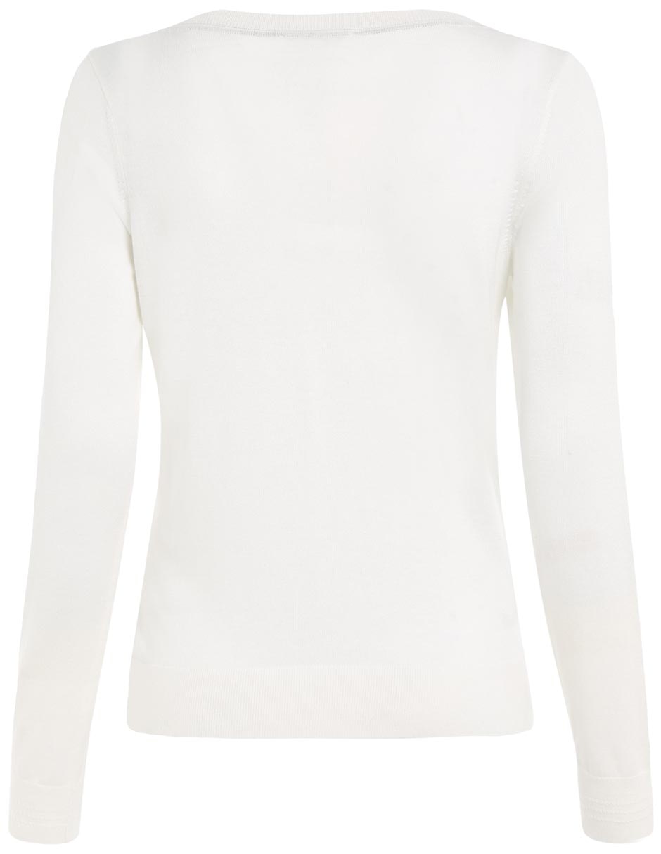 Suéter cuello ojal para mujer 3