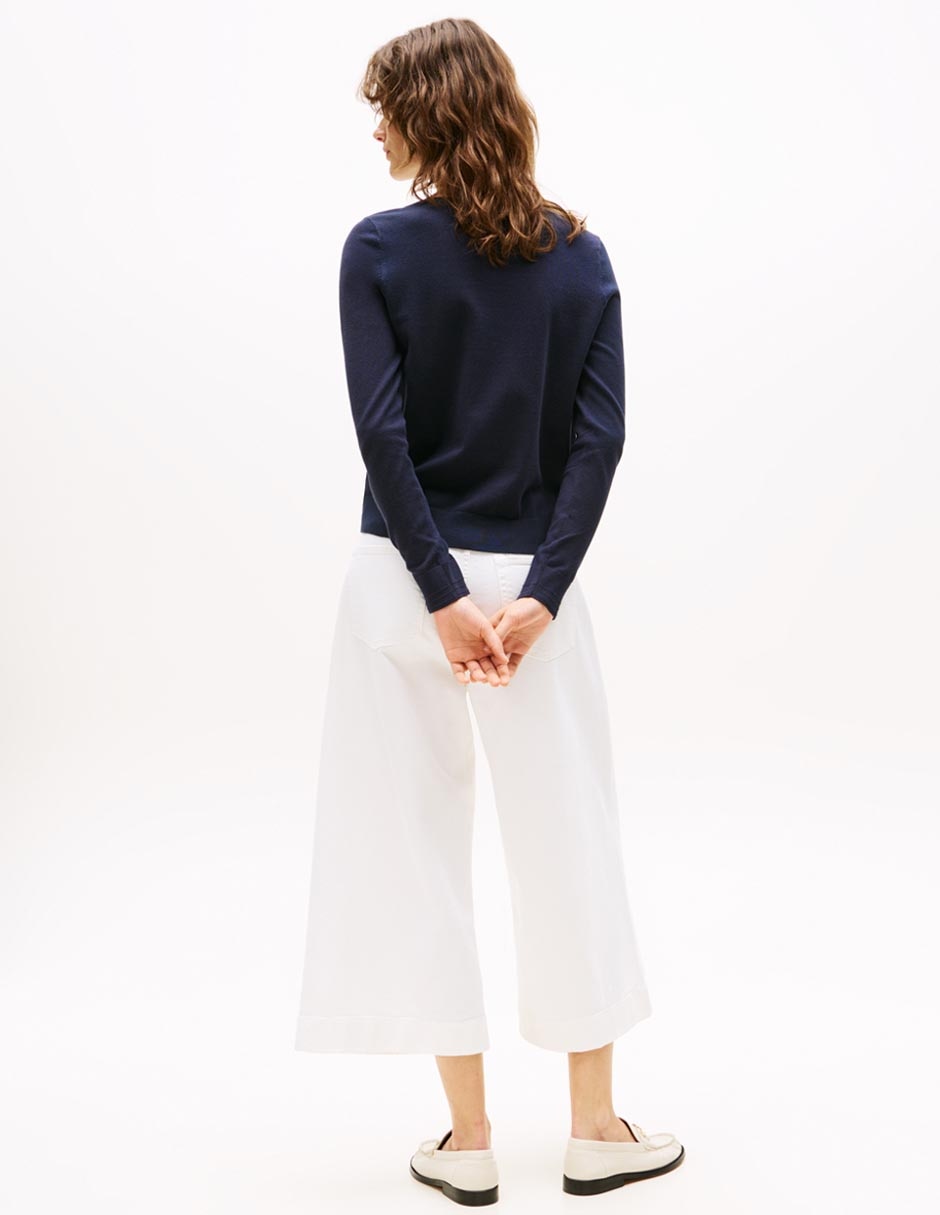 Suéter cuello ojal para mujer 2