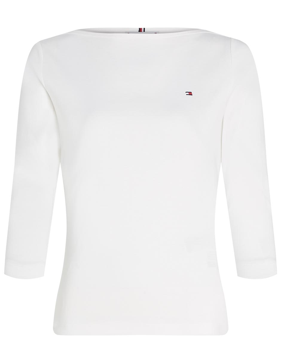 Playera manga 3/4 cuello cuadrado para mujer 2