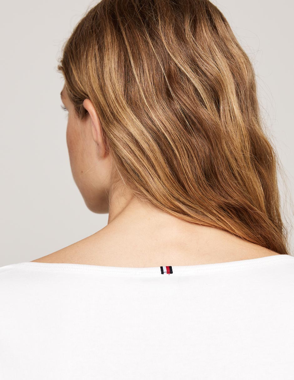 Playera manga 3/4 cuello cuadrado para mujer 3