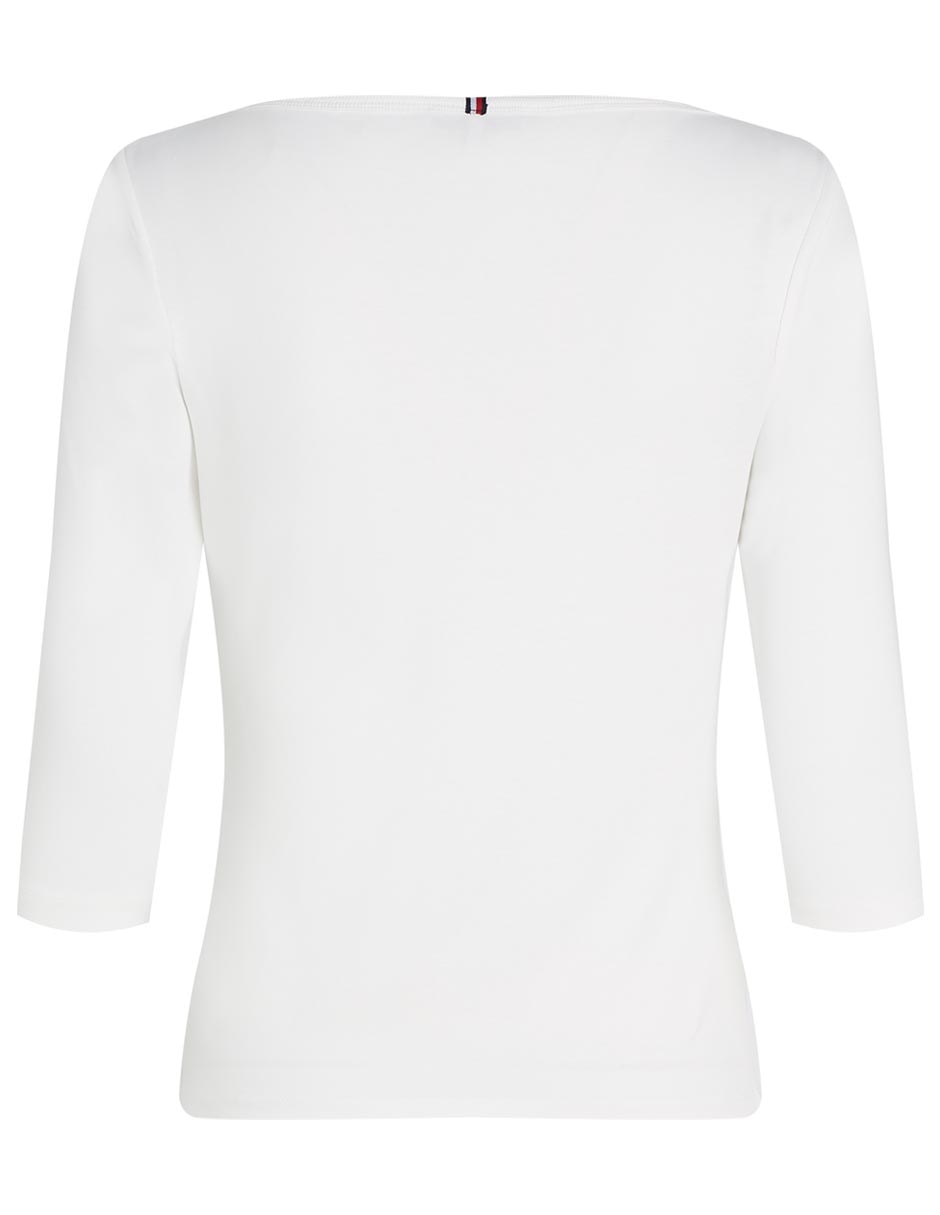 Playera manga 3/4 cuello cuadrado para mujer 4