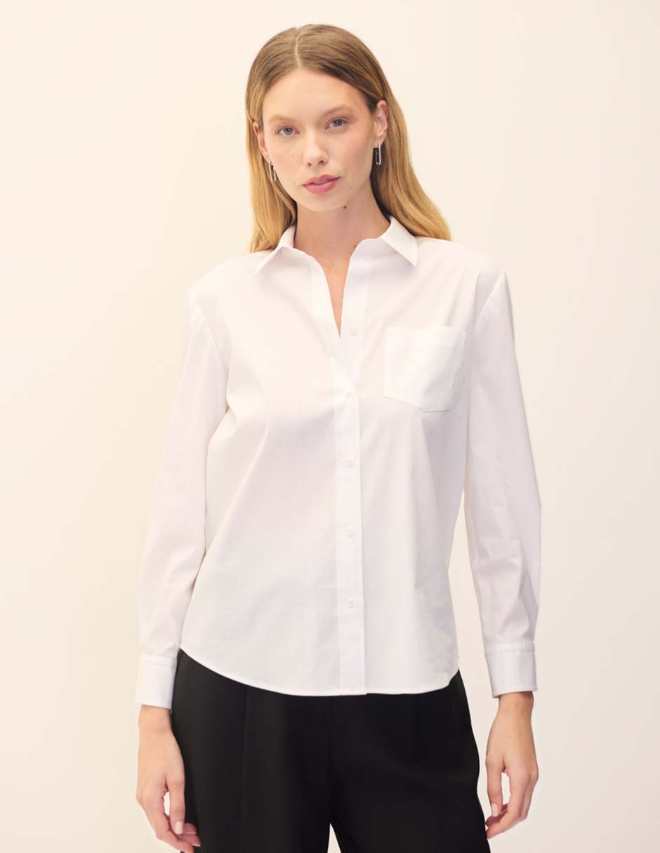 Blusa manga larga para mujer