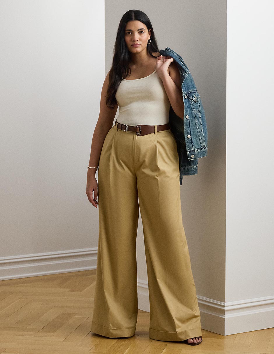 Pantalón de vestir wide leg para mujer 3
