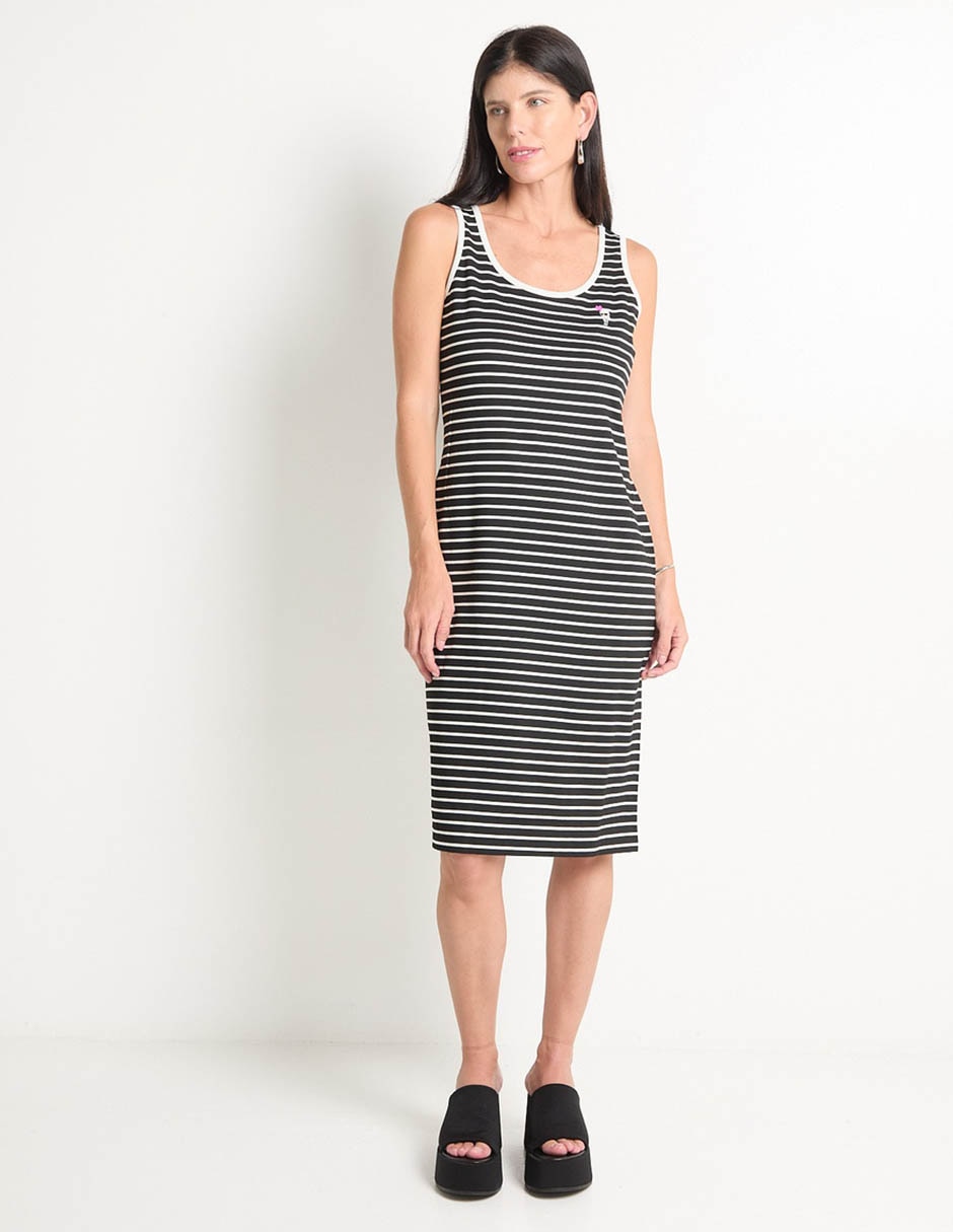 Vestido a la rodilla casual para mujer