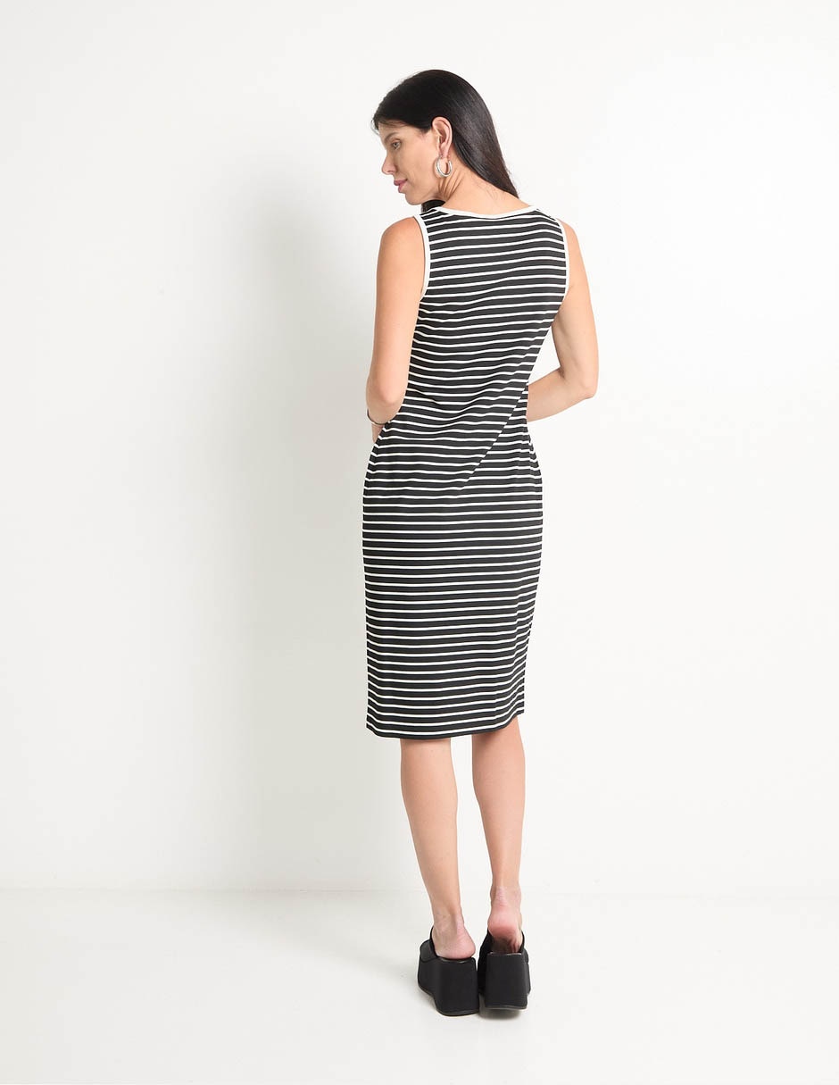 Vestido a la rodilla casual para mujer 2