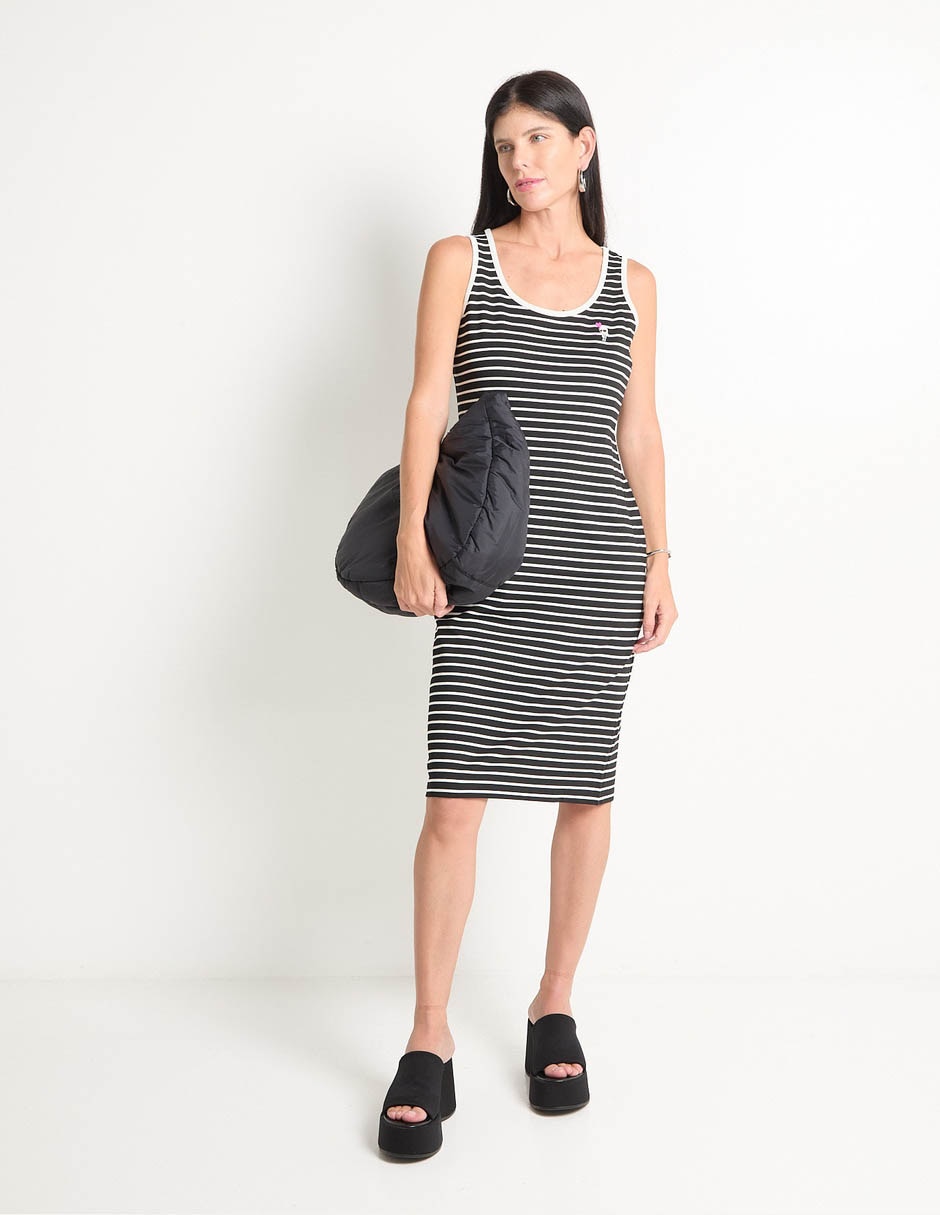 Vestido a la rodilla casual para mujer 3