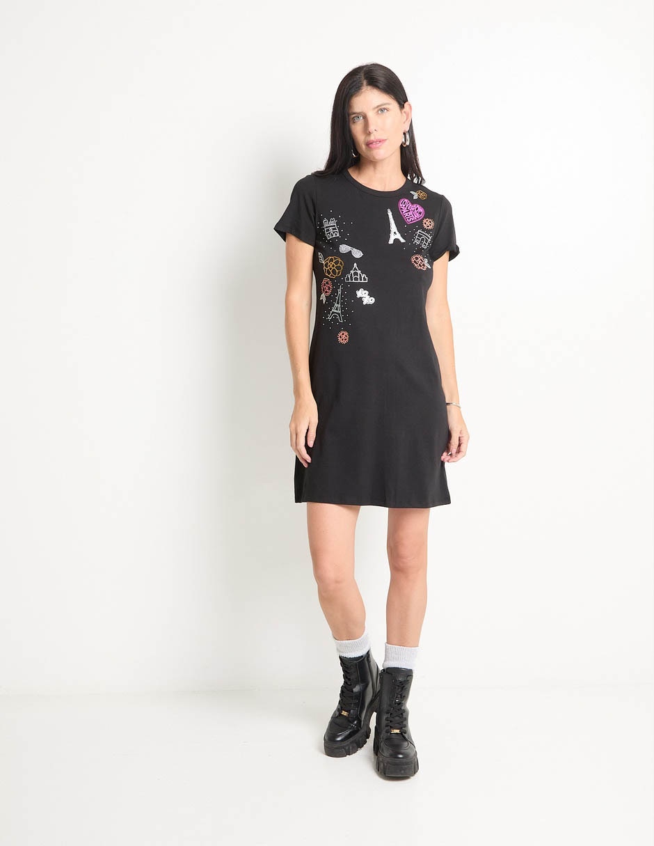 Vestido mini casual Karl Lagerfeld Paris para mujer