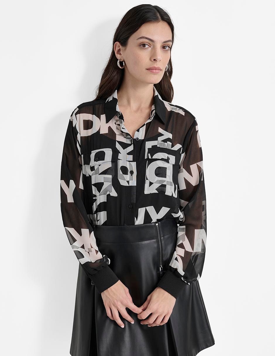 Blusa Dkny manga larga para mujer Liverpool