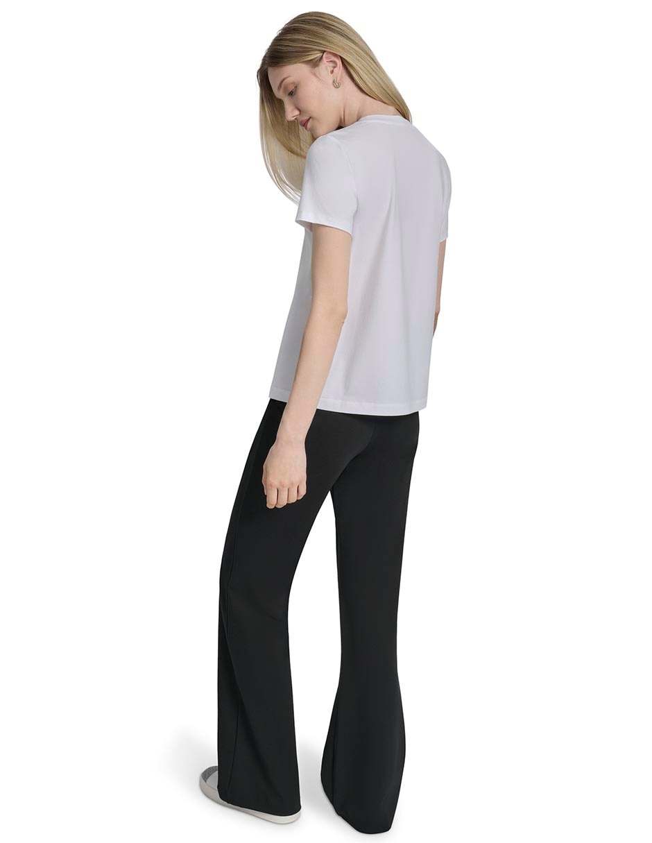 Playera manga corta cuello redondo para mujer 2